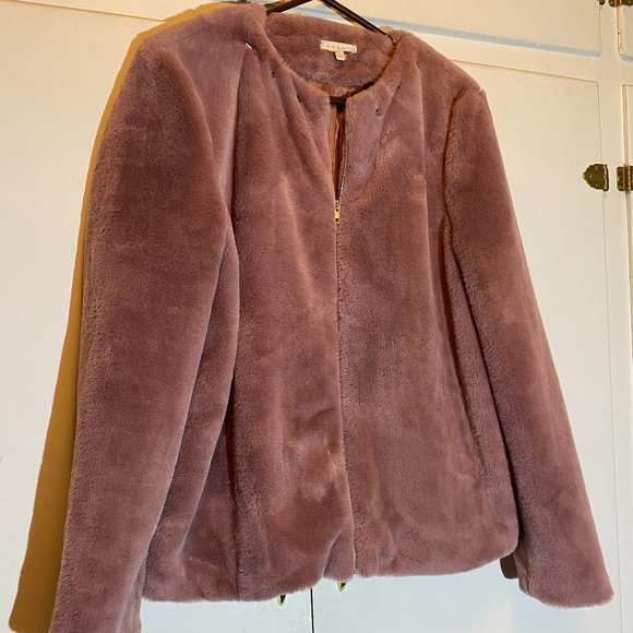 Promesa Studded Teddy Jacket, Mauve, Large - Picture 4 of 13